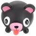 Garneck 2 pieces of decompression doll animals tongue squeezing puppy teeth sensory for autistic rose chewing puppy for children relief pvc blackx2st 10x9cmx2pcs