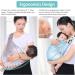 HINATAA Breathable Baby Sling | Adjustable Wrap Carrier with Quick Dry 3D Mesh Fabric | Summer Essential for Pool and Beach | Newborn Carrying | Blue - Buy Online on GoSupps.com
