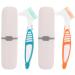 Wofashpuret 2 sentences travel toothbrush toothbrush set prosthesis travel toothbrush travel toothbrush holder brisk carrier toothbrush dentures toothbrush case travel bristle suitcase