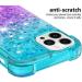 Buy Tivenfezk Nadoli Glitter Drive Sand Shell for iPhone 15 Pro Max - Shockproof Gradient Colored Waterfall Case Transparent Bumper Liquid Protection - Buy Online on GoSupps.com