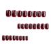 Buy Mouyouglow Press On Nails - Cherry Red Squoval Glossy Fake Nails with Glue | Artificial Fingernails Q29 - Perfect for Easy Nail Art - Buy Online on GoSupps.com