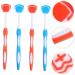 Minkissy 4-Piece Silicone Tongue Cleaning Brush & Infant Toothbrush Dental Kit - Safe & Efficient Tongue Cleaner for Kids - Buy Online on GoSupps.com