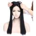 Hair Toppers for Women One Piece Clip in Toppers Extensions Straight Real Mono Toppiece Hair Piece for Thinning Hair 17" - Dark Black - Buy Online on GoSupps.com