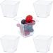 Dessert Cups Clear Square Plastic Mini Cube 2oz Shot Glass Pack of 40 - Perfect for Parties and Events - Buy Online on GoSupps.com