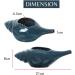 Qimacplus Leak Proof Durable Ceramic Neti Pot Non-Metallic and Comfortable Grip | Microwave and Dishwasher Friendly Natural Treatment for Sinus and Congestion Attractive Designed (Dark Blue) - Buy Online on GoSupps.com