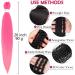 Pre-stretched Braiding Hair 6 Packs Kanekalon Synthetic Fiber itch Free Crochet EZ Braids Soft Yaki Texture Braiding Hair Extensions (Pink#) 26 Inch (Pack of 6) Pink# - Buy Online on GoSupps.com