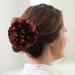 Cinaci 4 Pack Large Satin Flower Hair Bows with Hair Claws - Red Navy Blue Black Ribbon Fabric Barrettes for Women and Girls - Buy Online on GoSupps.com