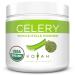 KOYAH - Organic USA Grown Celery Powder (1 Scoop  1/2 Cup Fresh): 30 Servings, Freeze-dried, Whole-Stalk Powder