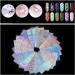 Kedejin Nail Stickers 24 Sheets DIY Nails Stamping Template Nail Stickers Irregular Grid Stencil Reusable Nail Art Vinyls Hollow Stickers - Buy Online on GoSupps.com