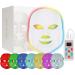 Angel Kiss Led Face Mask Light Therapy  7 Color Blue & Red Light Therapy for Face  Led Facial Treatment Skin Care Photon Mask for Anti-Aging Wrinkle Removal Skin Rejuvenation  Best Gifts for Women White