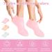INBOLM 3pairs Silicone Socks Silicone Moisturizing Socks Women Foot Spa Pedicure Silicone Socks Silicone Socks for Cracked Feet Elastic Non Slip Multi Purpose(Skin Pink White) - Buy Online on GoSupps.com