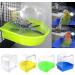 1 pc Bird Bath tub Shower Box Bowl with Hook cage Accessories for Small Birds Parrots Crested myna Transparent Hanging Bath with Bird Bird Bath Tool Durable Processing - Buy Online on GoSupps.com