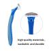 6-Blade Blue Razor for Men & Women - Reusable Anti-Slip Manual Shaving Tool with Refill Cartridges | Premium Face Cleansing Supplies - Buy Online on GoSupps.com