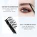 Transparent eyebrow gel Waterproof gel gel long eyebrow gel with brush 2pcs hair eyebrow - Buy Online on GoSupps.com