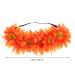 Beaupretty Orange Wedding Headband | Elastic Sunflower Wreath Headpiece for Parties & Holidays - Buy Online on GoSupps.com
