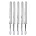 Lip Mask Applicator 15 Pack Clear Handle Silicone Lip Applicator Easy Cleaning Portable Soft Eyebrow Balm