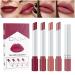 YOO Velvet Matte Creme Color Changing Lip Balm Set - Waterproof Long-Lasting Lipsticks & Gloss for Non-Stick Finish - Buy Online on GoSupps.com