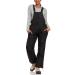 Cherokee Women's Insulated Snow Bib - Water Resistant Ski Overall Pants (S-3XL) Black 2X