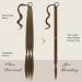 Buy 65 cm Fine Braid Ponytail Extensions - Light Brown Synthetic Hair Extensions for Women - Buy Online on GoSupps.com