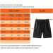 XiaoLongRen Boys Outdoor Running Shorts 12-13, Quick Dry Gym Shorts with Zipper Pockets - Black/Gray - Buy Online on GoSupps.com