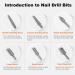 Futu 3/32'' Nail Drill Bits Set - Professional Efile Nail Art Tools for Acrylic and Gel Nails (Set of 2) - Buy Online on GoSupps.com