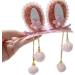 Pearl Barrette Furry Ball Hair Clip Kids Chinese Headdress Retro Photo Hair Styling Barrette Barrettes - Buy Online on GoSupps.com