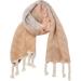 High-Quality Women's Cotton Scarf - Soft Wool Triangular Cape & Poncho with Button - Stylish Brown Knit Wrap for All Seasons - Buy Online on GoSupps.com
