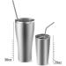 Jesykin 8 Pack Stainless Steel Reusable Straws with Case and Cleaning Brush - Long Metal Drinking Straws for 30oz and 20oz Tumblers - Dishwasher Safe - Buy Online on GoSupps.com