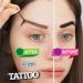 Waterproof Tattoo Gel Eyebrow Peel Off Kit with Stencils - Fuller & Defined Brows | Lasts 3-7 Days - Buy Online on GoSupps.com
