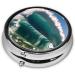 Surfing Printed Mini Round Pill Box | 3 Compartment Portable Pill Organizer for Travel Home & Office - Buy Online on GoSupps.com