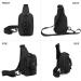 Huntvp Mini Breast Pocket Sling Bag | Men's Crossbody Phone Holder for Travel Hiking & Camping - Black - Buy Online on GoSupps.com
