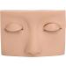 Vivid Half Face Makeup Head with 3 Pairs Removable Eyelids for Lash Extensions Practice Compact Lightweight Suitable for Display (Skin Color) - Buy Online on GoSupps.com