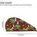 Hair Towel Wrap - Quick Drying Hair Turban with Button | Frogs & Mushrooms Design - Buy Online on GoSupps.com