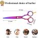 Professional Purple Dragon Hair Scissors Set - 5.5 Inch Iridescent Hairdressing Shears for Men & Women | Sharp Barber Tools for Beginners - Buy Online on GoSupps.com