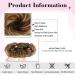 Premium Synthetic Hair Extensions - Messy Bun Hair Parts & Dutt Ties | 27h22# Strawberry Blonde & Pale Gold Blonde - Buy Online on GoSupps.com