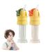 2pcs Water Bottle Straw Cover Reusable Children Beverage Water Bottle Straw Lid 2 in 1 Design Straw Cap Water Bottle Spout Adapter Anti-Choke Water Bottle Hose Suction Converter Head (RED+GREEN)