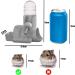 TOKAYIFE 3-in-1 Hamster Water Bottle & Food Dispenser - 120ml/4oz Grey - Buy Online on GoSupps.com