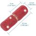 XhuangTech Bling Make Up Brush Crystal Makeup Travel Brushes Blusher Rhinestone Cover Foundation Highlight Blush Cosmetic Tools (Red) - Buy Online on GoSupps.com