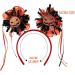 Coridy Light Up Halloween Headband LED Pumpkin Hairband Orange Sunflower Head Boppers Evil Smile Hair Accessories for Women Festival (orange Pumpkin) Orange Pumpkin - Buy Online on GoSupps.com
