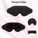 Supregear 3D Contoured Sleep Mask - Comfortable Eye Cover for Men and Women - Perfect for Travel, Naps, and Deep Sleep - 100% Light Blocking - Black - Buy Online on GoSupps.com