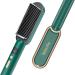 Hair Straightener Brush - Enhanced Ionic Straightening Brush, with Anti-Scald & 20Mins Automatic Shut-Off Function for Home Salon (Green)