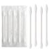 200 Pack Individually Wrapped Double Tipped Cotton Swabs - White Paper Sticks Cotton Buds - Round/Pointed End - 200pcs - Buy Online on GoSupps.com