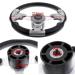 Bisavch Universal 12.4'' Aluminum Alloy Boat Steering Wheel 3 Spoke with Soft PU Foam Grip - Buy Online on GoSupps.com