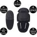 Uugood Tactical Knee & Elbow Protectors Set - Military-Grade Gear for CS Paintball Hunting & Airsoft - Black - Buy Online on GoSupps.com