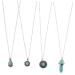 HOOTNEE 1 Set Layered Necklace Girl Accessories Turquoise Necklace for Girls Women Girl Necklace Grace Miss