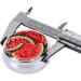 Red Watermelon Round Pill Box | 3 Compartment Portable Organizer for Travel Vitamins & Medications - Buy Online on GoSupps.com