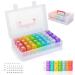 Yewltvep Monthly Pill Organizer 2 Times a Day 30 Day Pill Organizer 2 Times a Day Monthly Pill Organizer 2X a Day with Travel Case Month Pill Box Organizer with 32 Daily Compartments Pill Holder White
