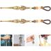COHEALI Mini Keychain Micro Shovel & Ear Pick Set - Vintage Brass Charms for Ear Cleaning - 2Pcs - Buy Online on GoSupps.com