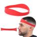 Neckline Shaving Template Hair Cutting Guide Curved Neck Hair Shaving Template Soft Silicone Neckline Trimming Template for DIY Home Haircuts (Red)