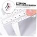 FOMIYES 18 Pcs Locating Rule Face Tools Digital Caliper Micrometer Eyebrow Measuring Rulers Mold Mini 1 count (Pack of 1) Assorted Colorx3pcs - Buy Online on GoSupps.com